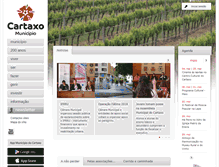 Tablet Screenshot of cm-cartaxo.pt